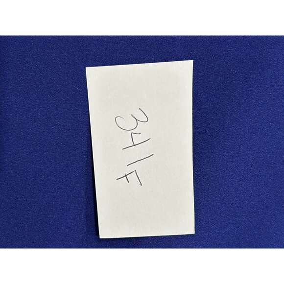 Calvin Klein Button-Up Royal Blue Shirt Rolled Sleeves Chest Pockets Sz Medium - Picture 8 of 8